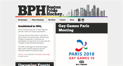 Desktop Screenshot of bostonpridehockey.org